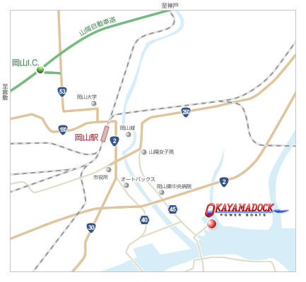 岡山ドック 地図